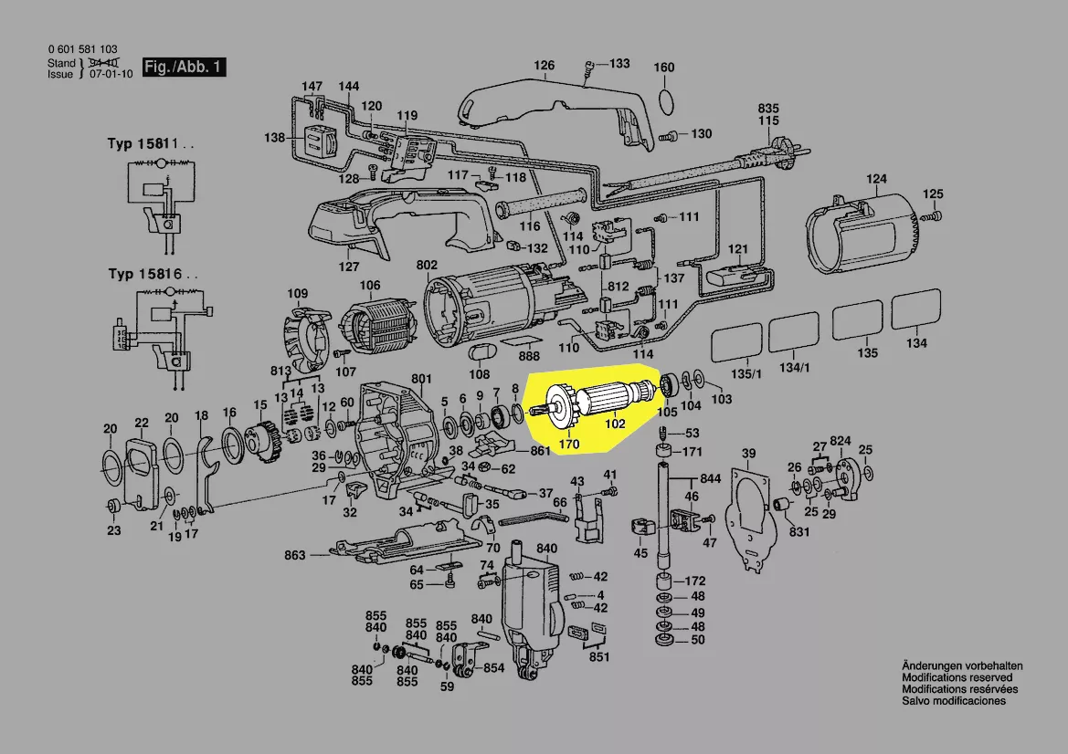 Induit BOSCH réf. 2 604 010 578